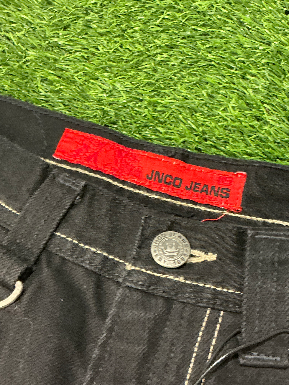 תמונה ממוזערת: JNCO Crown Embroidered Wide Jeans – Deadstock 26