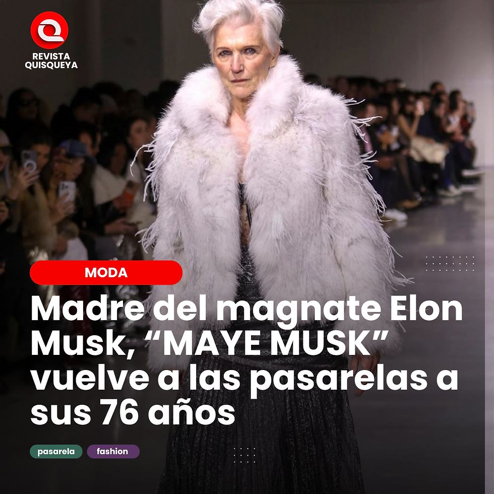 Maye Musk pasarela nyc