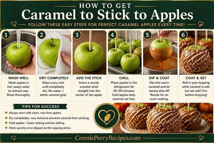 Connie Perry Recipes- How To Make How To Make Salted Caramel Applie Pie Apples