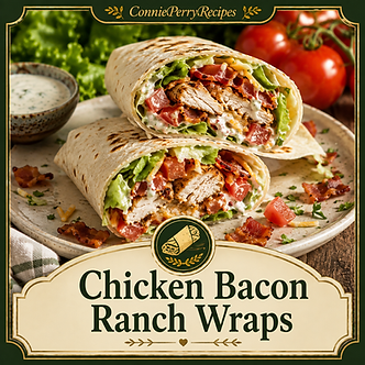 Chicken bacon ranch wraps filled with seasoned chicken, crispy bacon, lettuce, tomatoes, cheese, and creamy ranch dressing