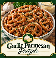 Connie Perry Recipes- Garlic Parmesan Pretzels