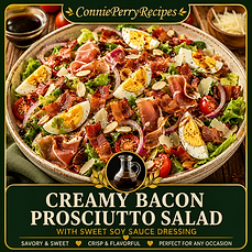 Creamy Bacon Prosciutto Salad