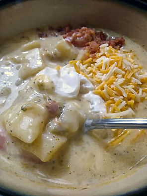 Broccoli Potato Soup With Bacon