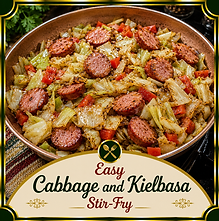 Connie Perry Cabbage and Kiebasa Stir Fry