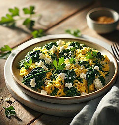 Scrambled Eggs with Feta