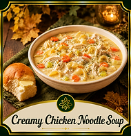 Connie Perry Recipes-Creamy Chicken Noodle Soup