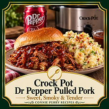 Crock Pot Dr Pepper Pulled Pork with Potato Salad