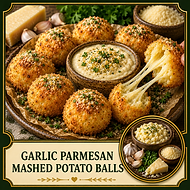 Connie Perry Recipes-Garlic Parmesan Mashed Potato Balls