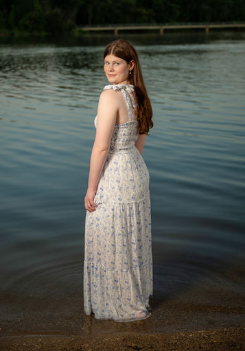 High school senior portrait in Waukee, Iowa
