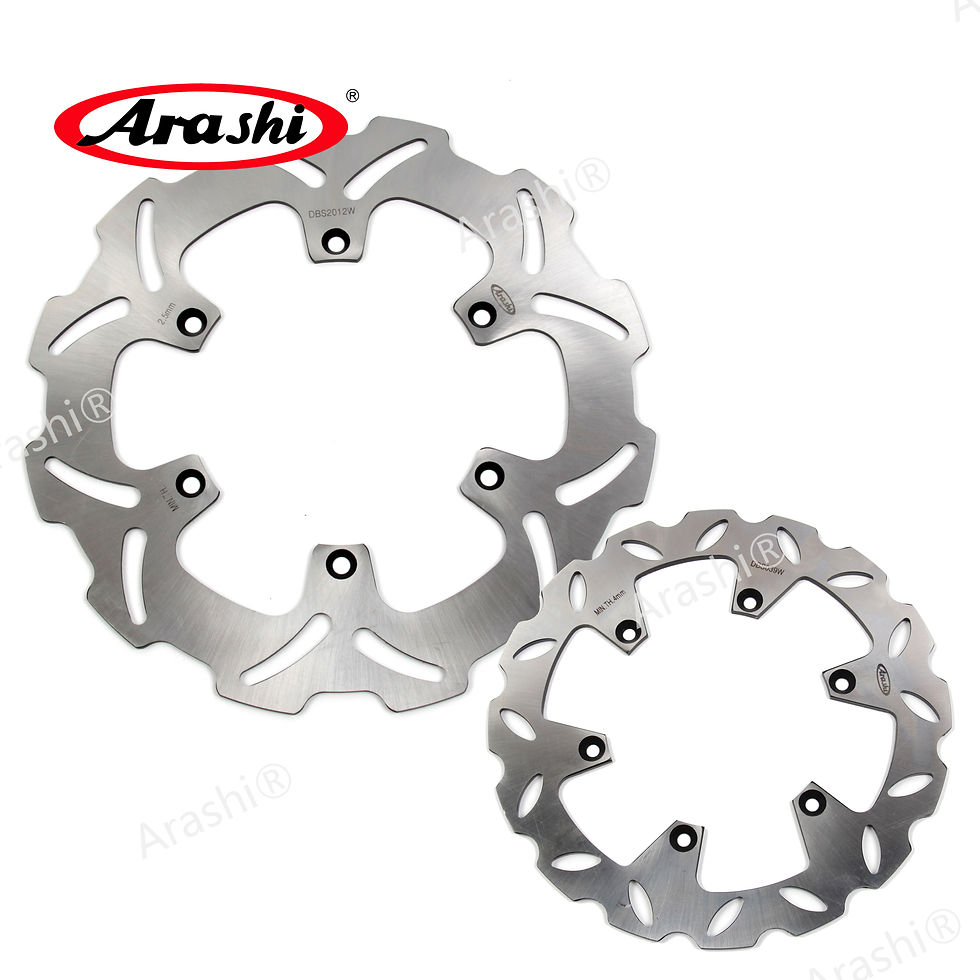Arashi Front Rear Brake Rotor Set For SUZUKI RM 125 / 250 1999-2005
