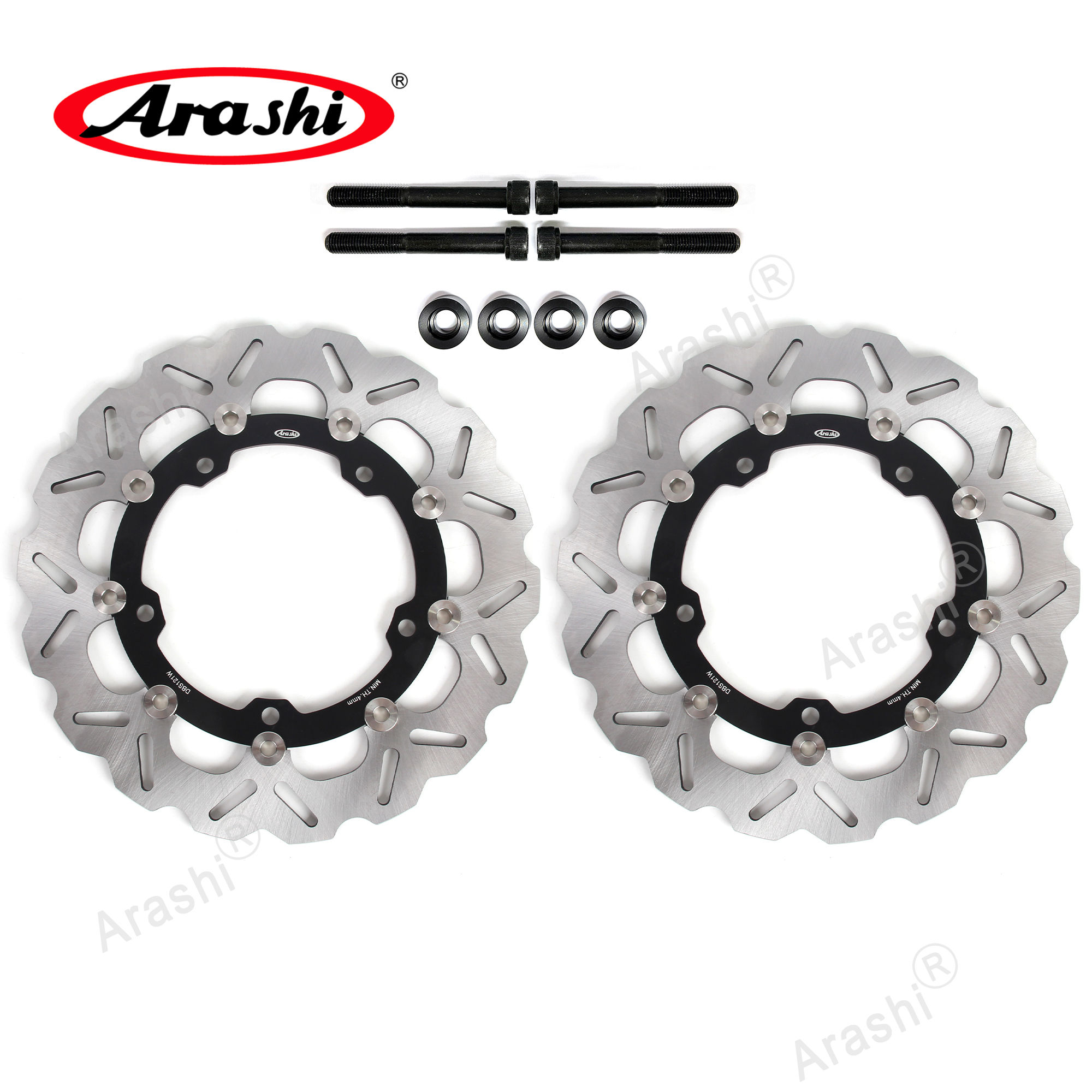 Arashi Oversize Front Brake Disc Rotor For KAWASAK ZX4RR ZX-4RR ZX 4RR 2023 2024