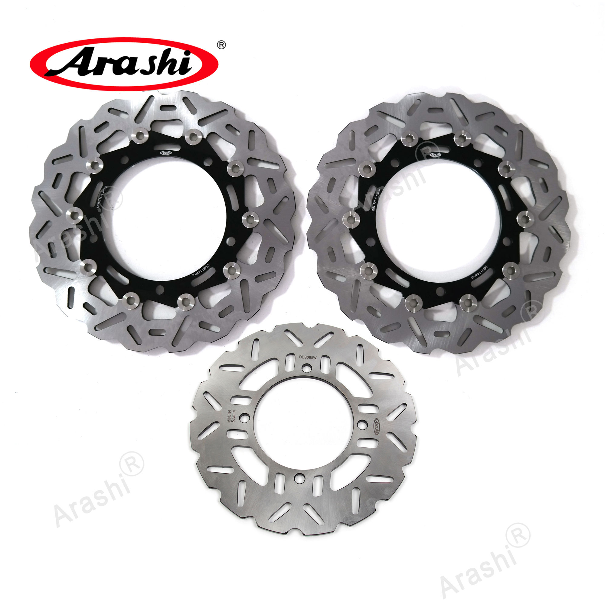 Arashi Front Rear Brake Rotor Set For KAWASAKI Z 900 RS / Z900RS CAFE 2018-2021