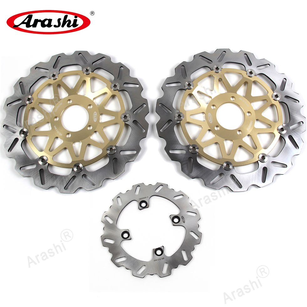 Thumbnail: Arashi Front Rear Brake Rotor Set For KAWASAKI ZX12R NINJA 1200 2000-2003