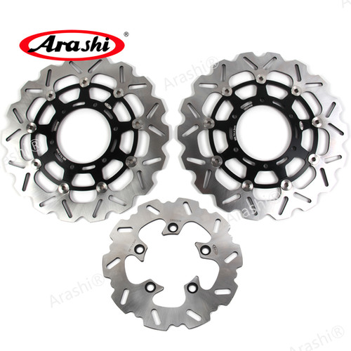 Arashi Front Rear Brake Rotor Set For SUZUKI GSX R 600 / 750 2008