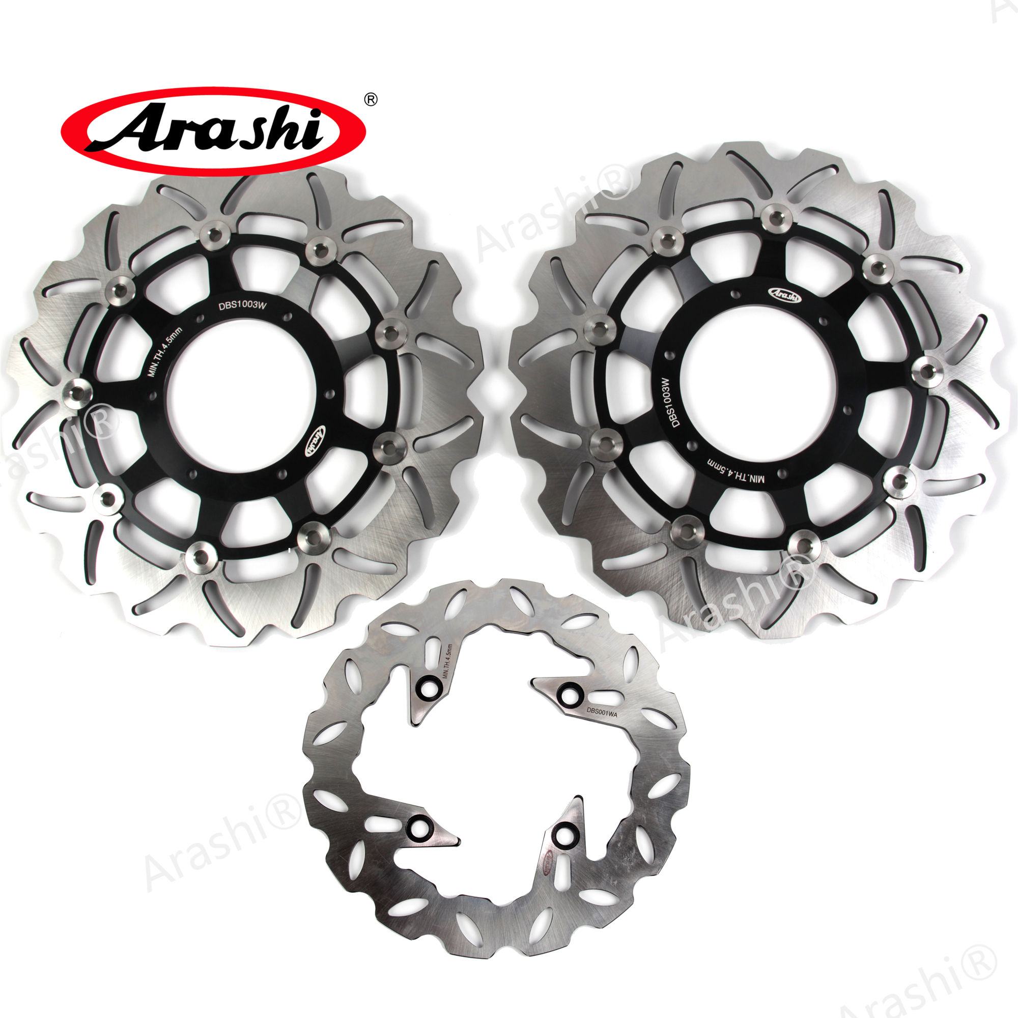 Arashi Front Rear Brake Rotor Set For HONDA CB F HORNET 900 2002-2006