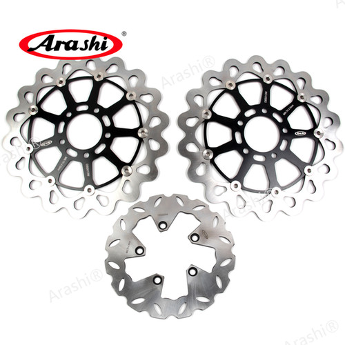 Arashi Front Rear Brake Rotor Set For SUZUKI GSXR HAYABUSA 1300 199