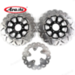 Arashi Front Rear Brake Rotor Set For SUZUKI GSX-R / GSX R 750 1989-1995