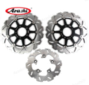 Arashi Front Rear Brake Rotor Set For SUZUKI GSX R / GSX-R 1000 2001-2002