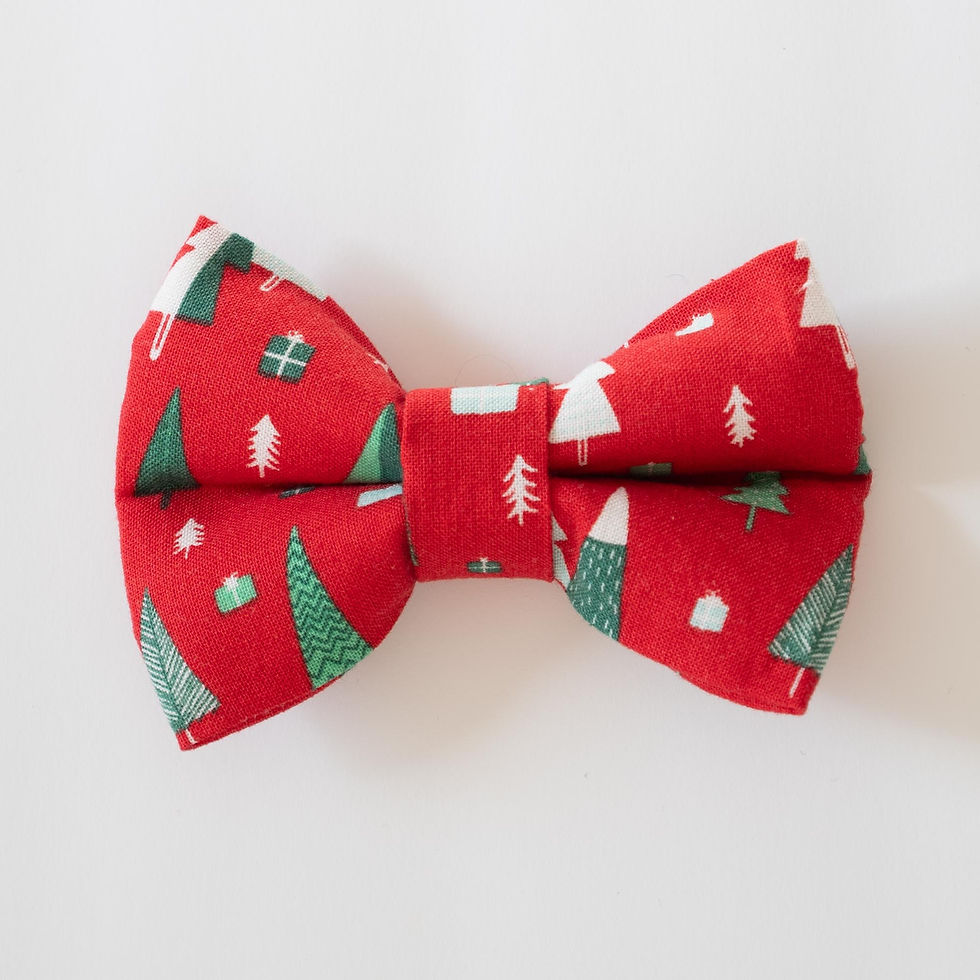 Holiday Trees Pet Bowtie