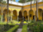 The Courtyard at Las Dueñas Palace