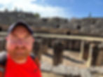 Robert in the Itallica amphitheatre