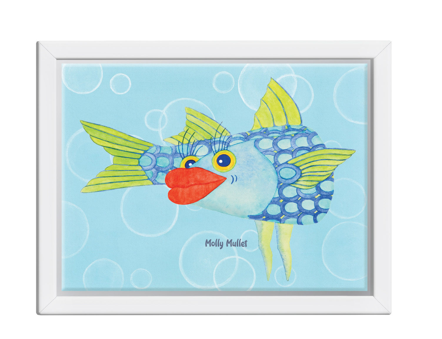 Molly Mullet, Turning Left - Framed Canvas