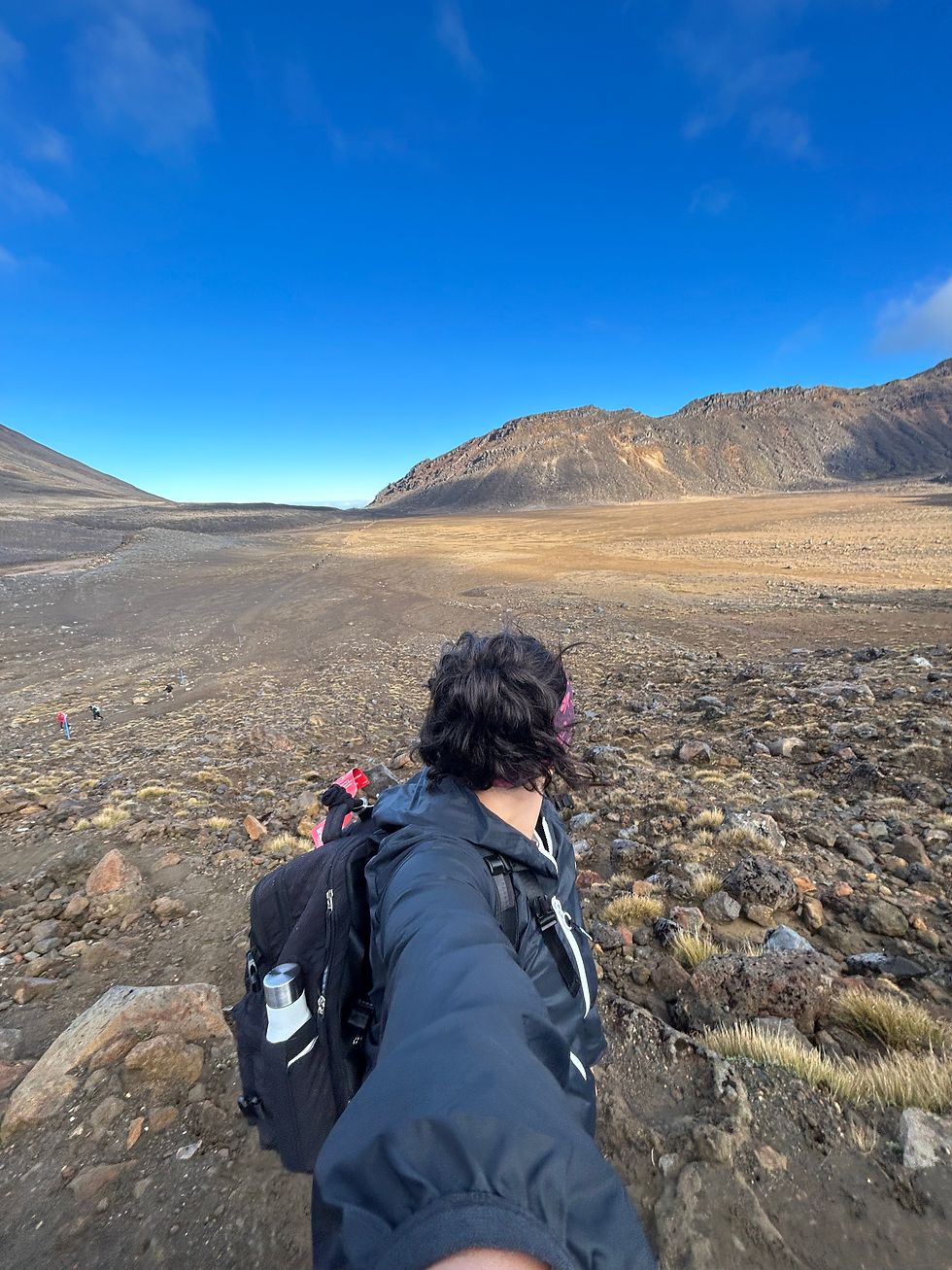 The End of South Crater and the start of the steep climb to Red Crater