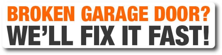 Nassau County broken garage door
