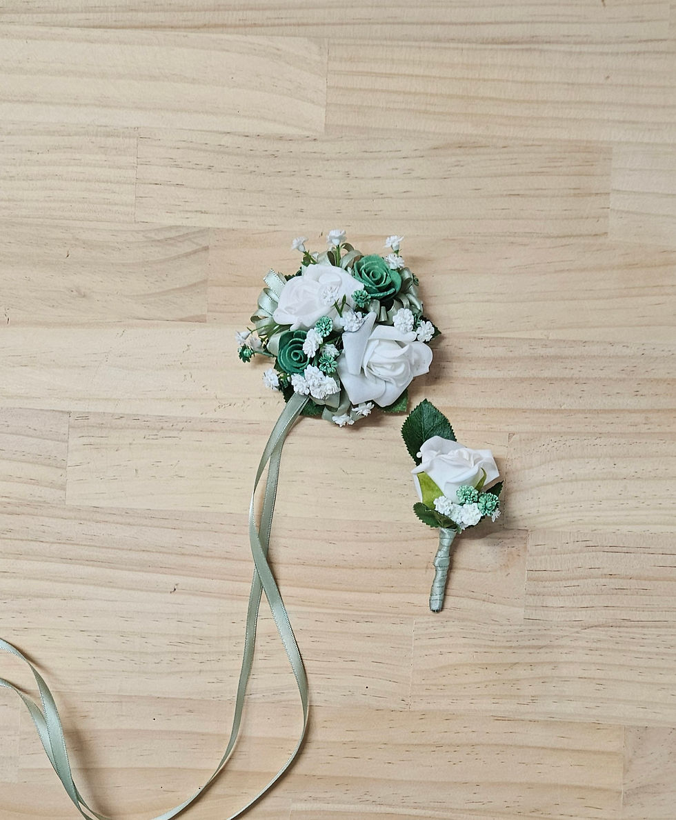 Debutante set Sage green