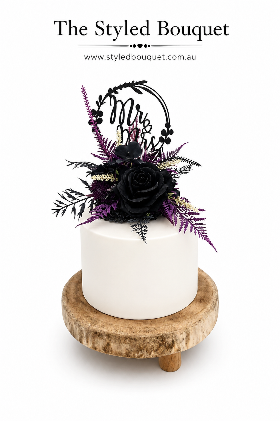 Thumbnail: Purple Midnight - Ready set Decorate Cake Flowers