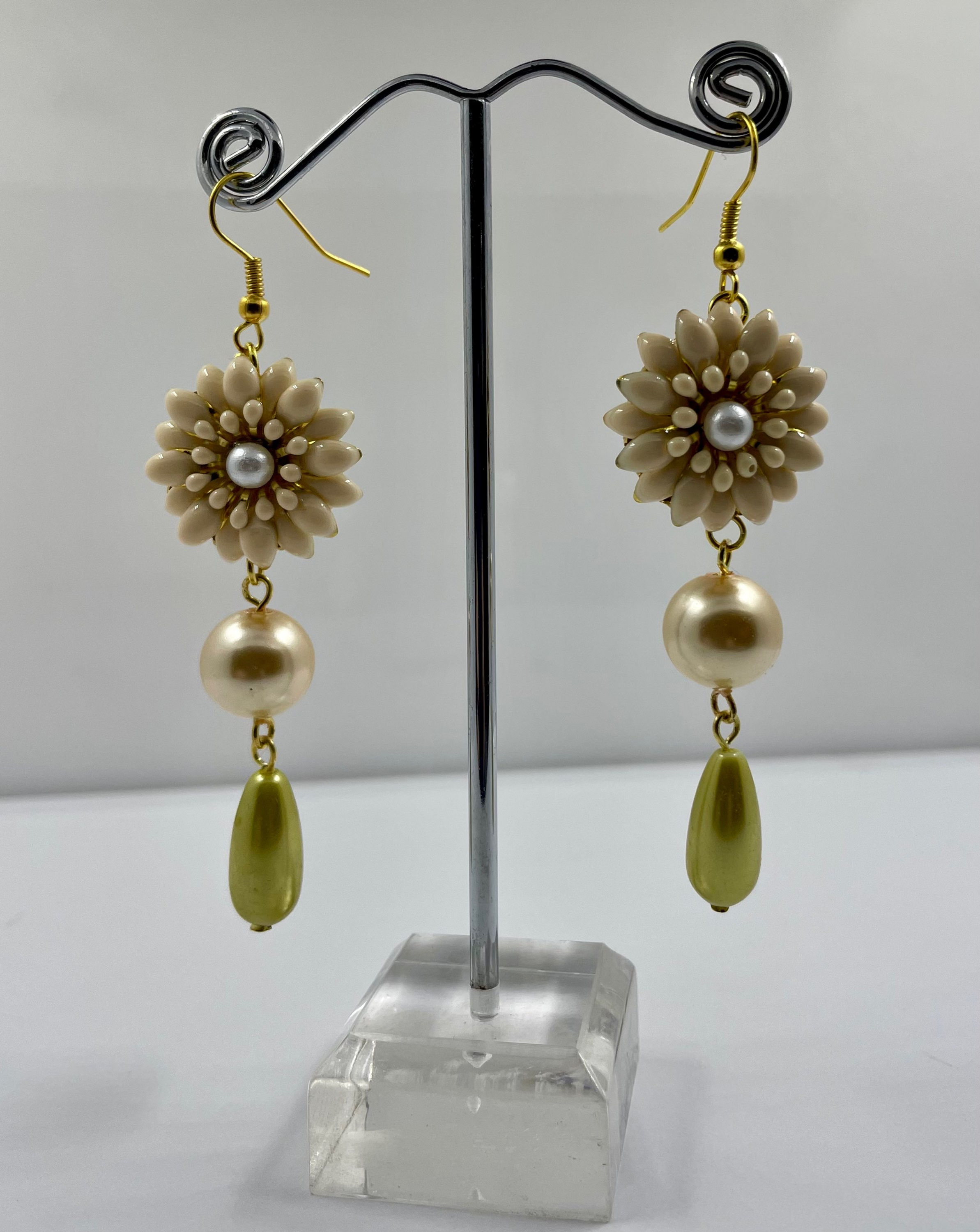 Gold Flower Earring