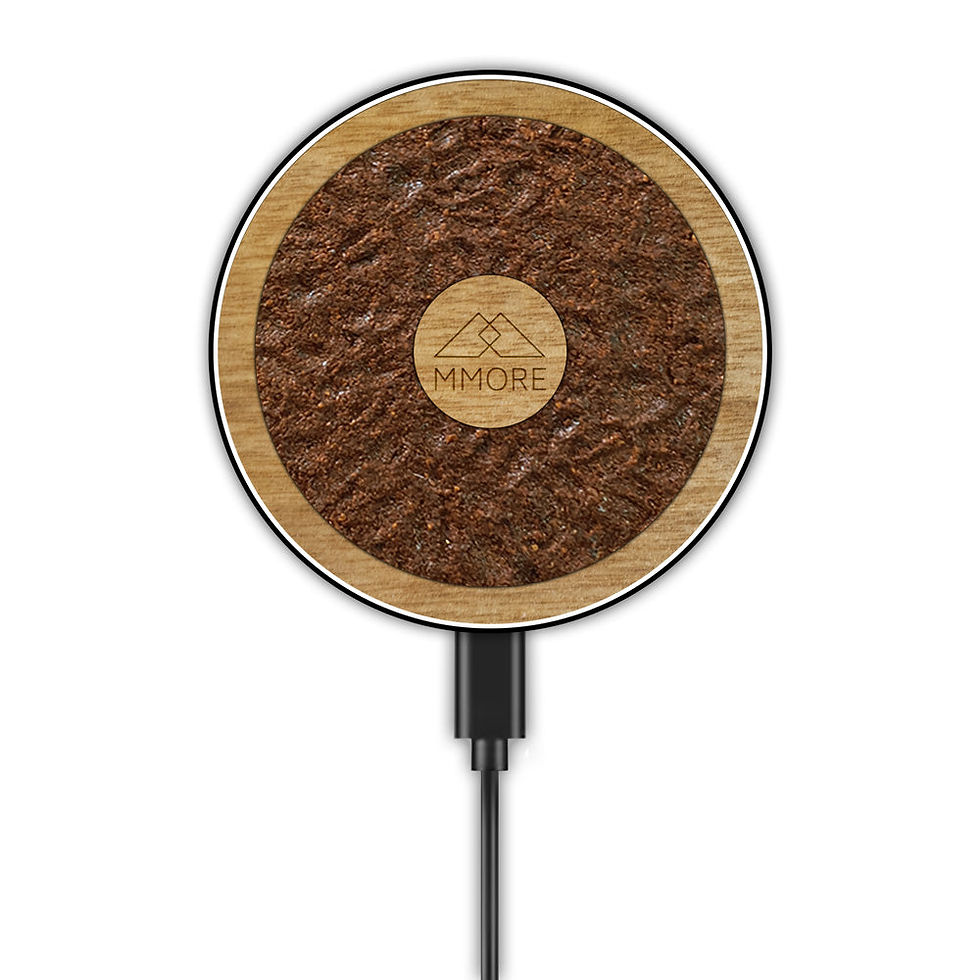 Thumbnail: Wireless Charger With Organic and Wood Material