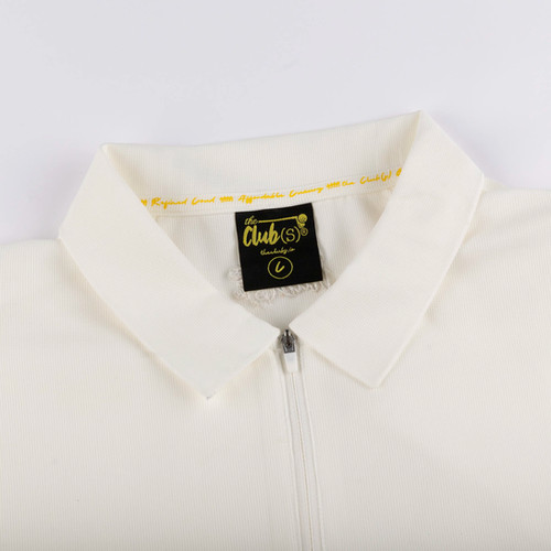 White Nicholas Zip Polo | the Club(s)