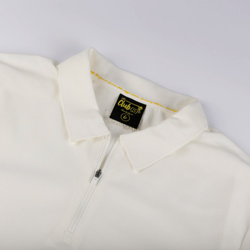 White Nicholas Zip Polo | the Club(s)
