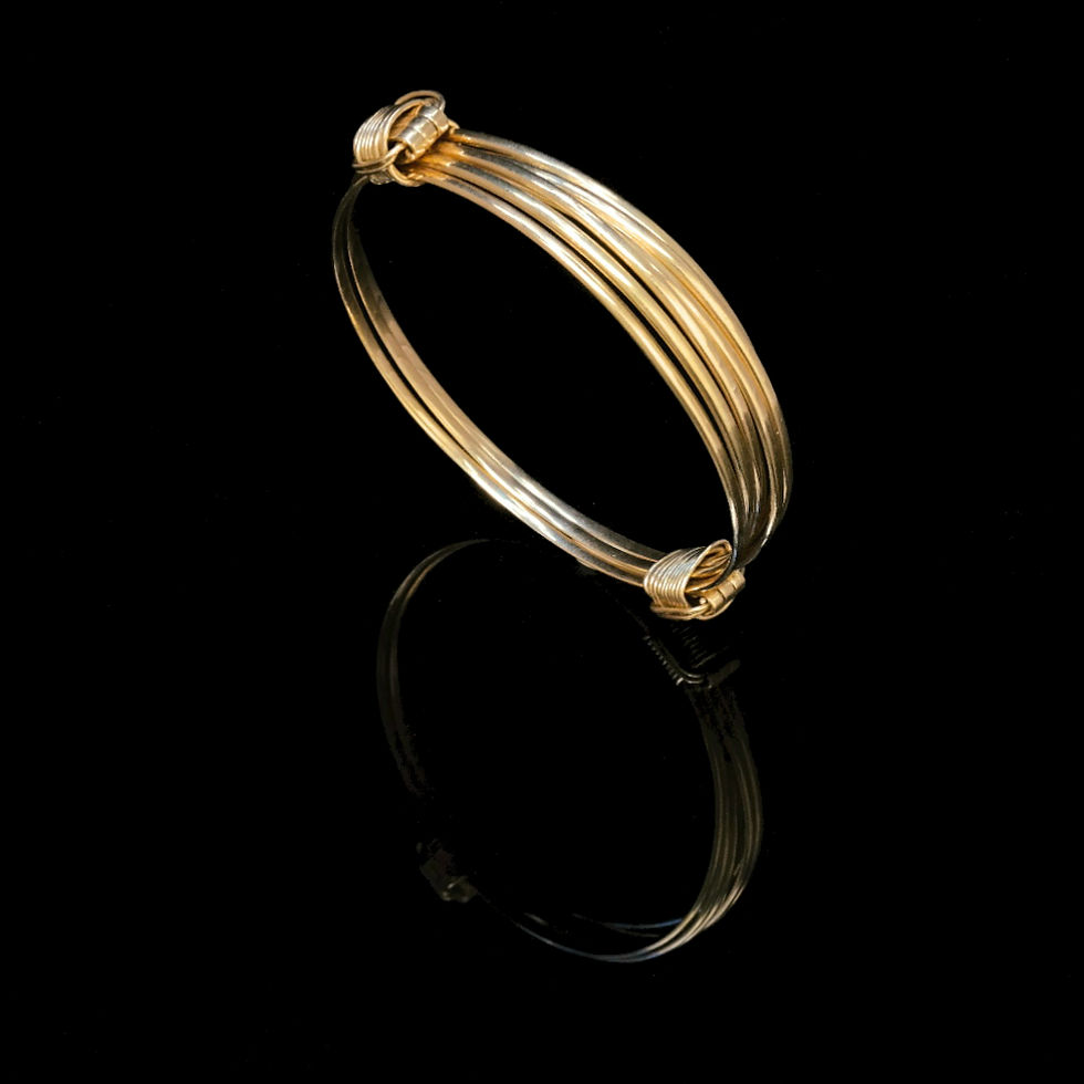 Thumbnail: Gold African Elephant Bracelet