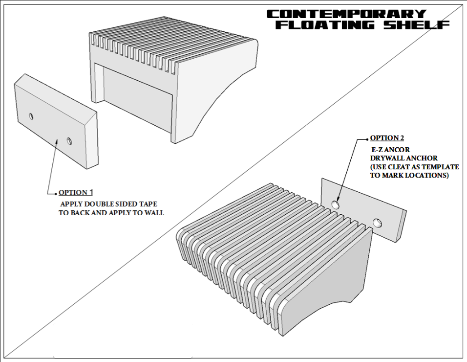 Thumbnail: Contemporary Floating Shelf
