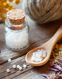 Bouteilles de l'homéopathie Globules