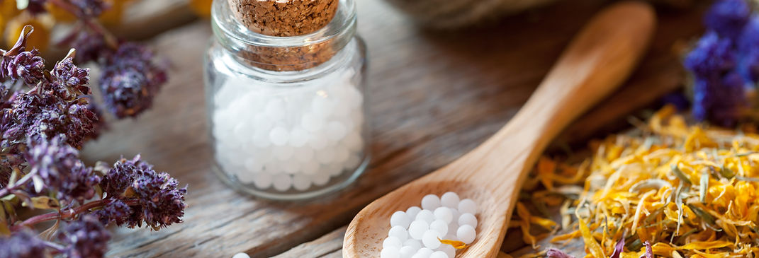 Bottles of Homeopathy Globules