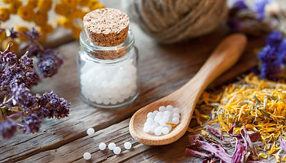Bottles of Homeopathy Globules