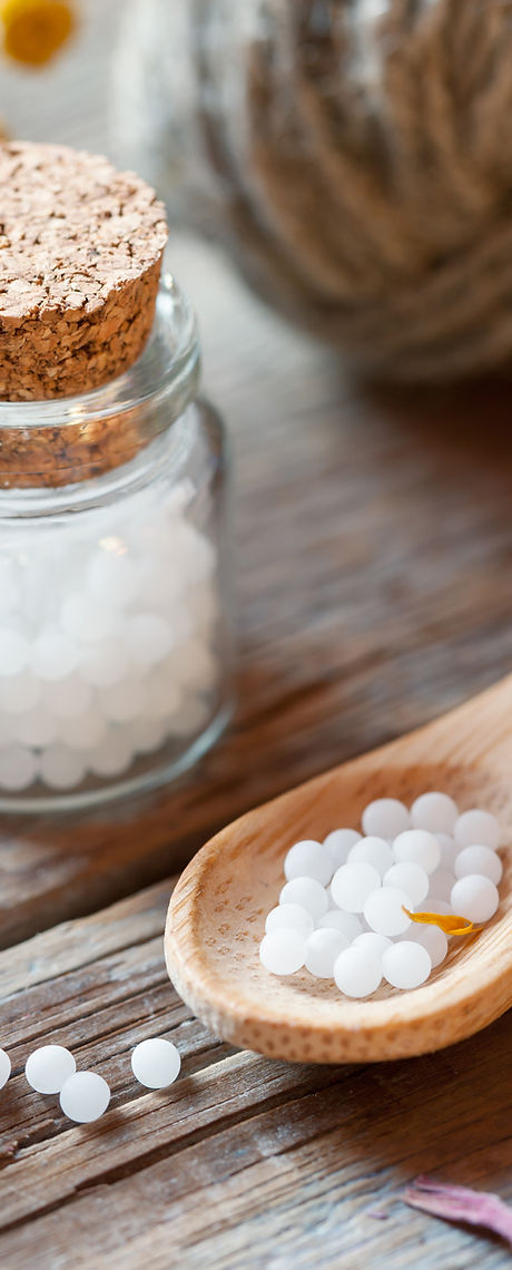 Bottles of Homeopathy Globules