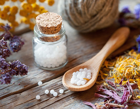 Bottles of Homeopathy Globules