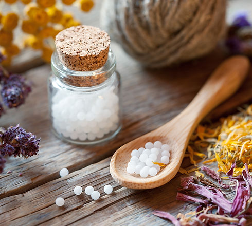 Bottles of Homeopathy Globules