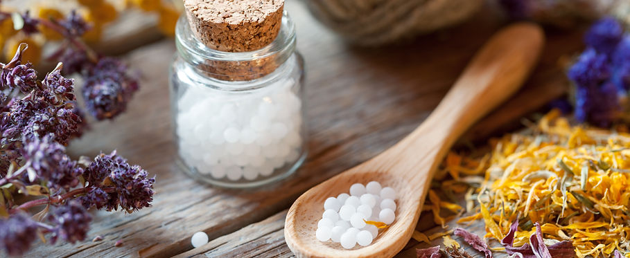 Bottles of Homeopathy Globules