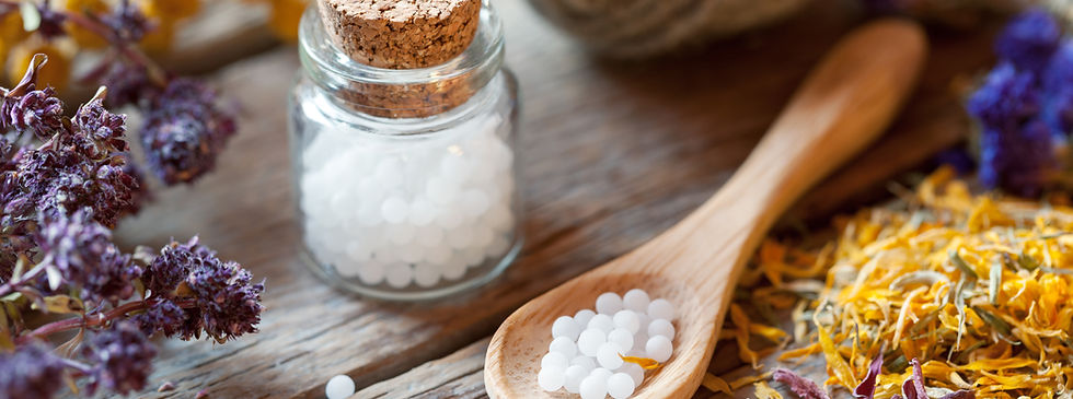 Bottles of Homeopathy Globules