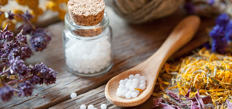 Bottles of Homeopathy Globules