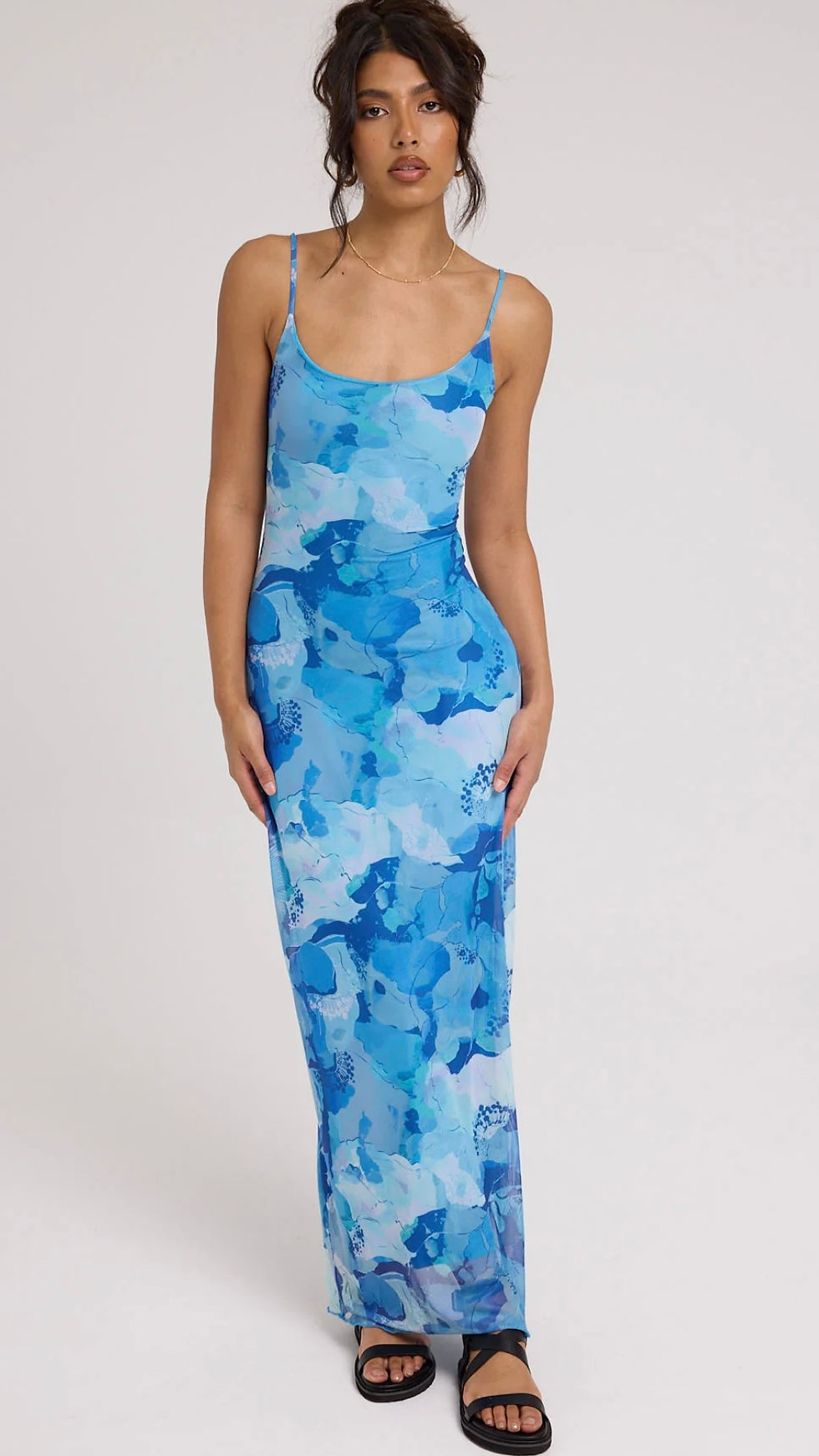 Thumbnail: PERFECT STRANGER Romantic Blues Midi Dress