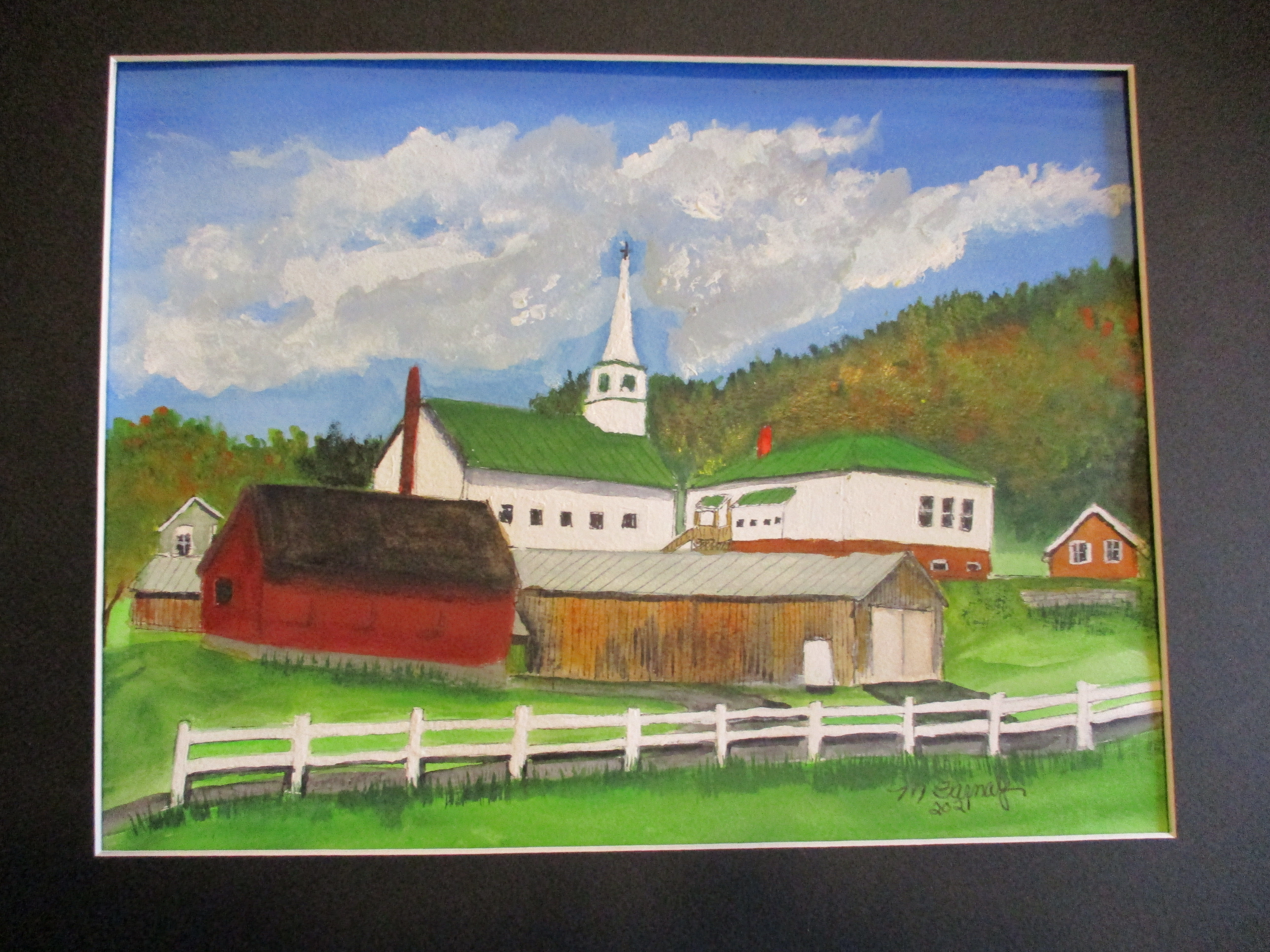 Tunbridge fair grounds looking at village