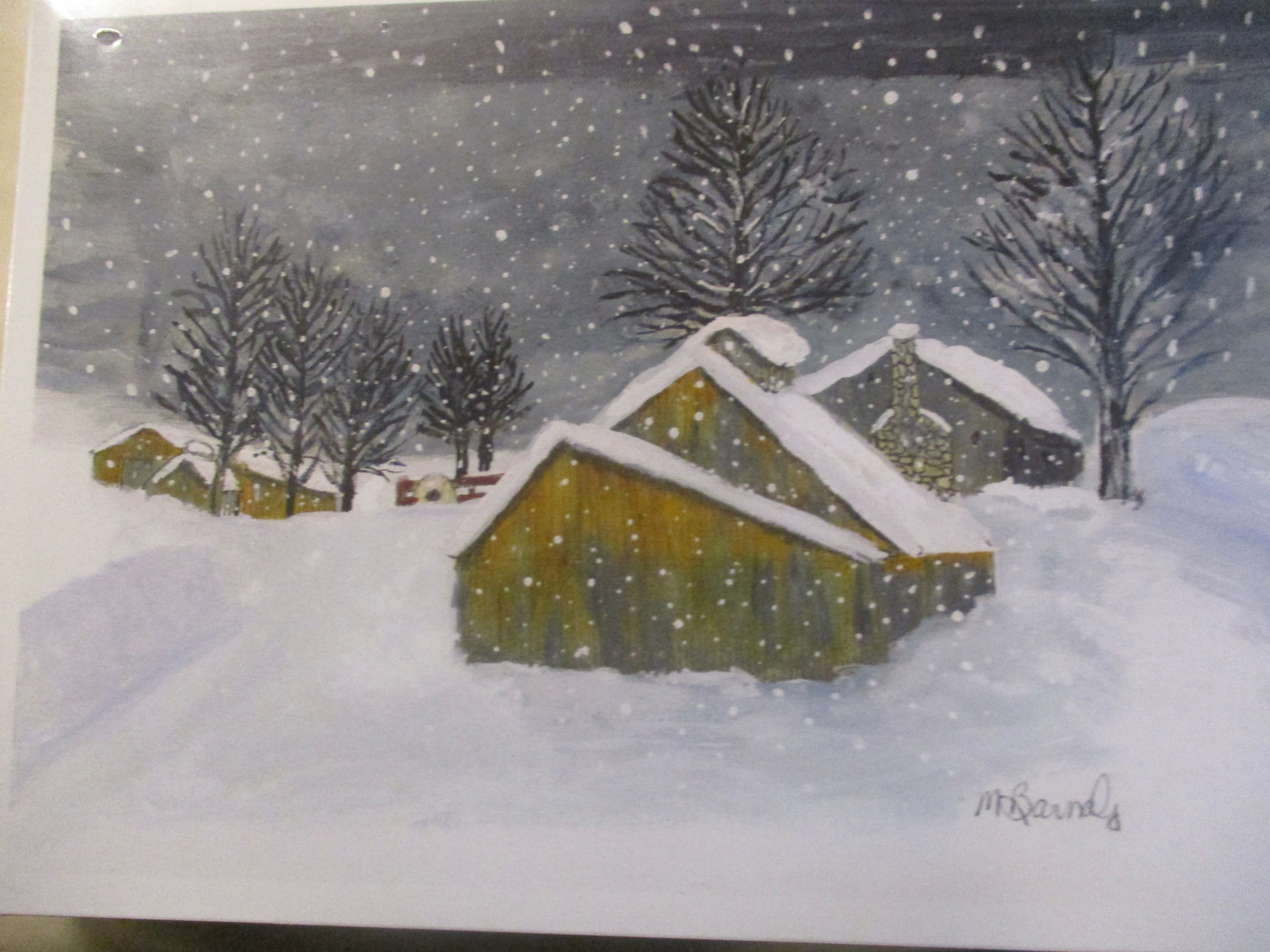 Fairgrounds in the winter's night