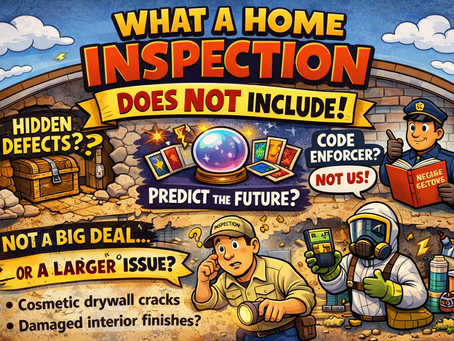 What a home inspection does not include at Inspections Plus!