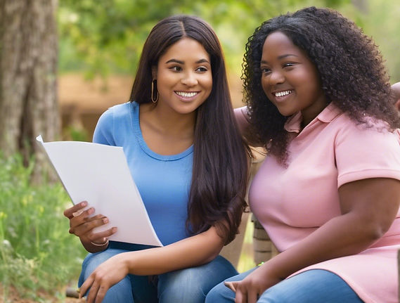 Real alive people woman mentoring the youth in the minority community.jpg